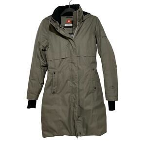 Columbia Women's Omni-Heat Apres Arson Long Down Jacket Grey Size XS Parka